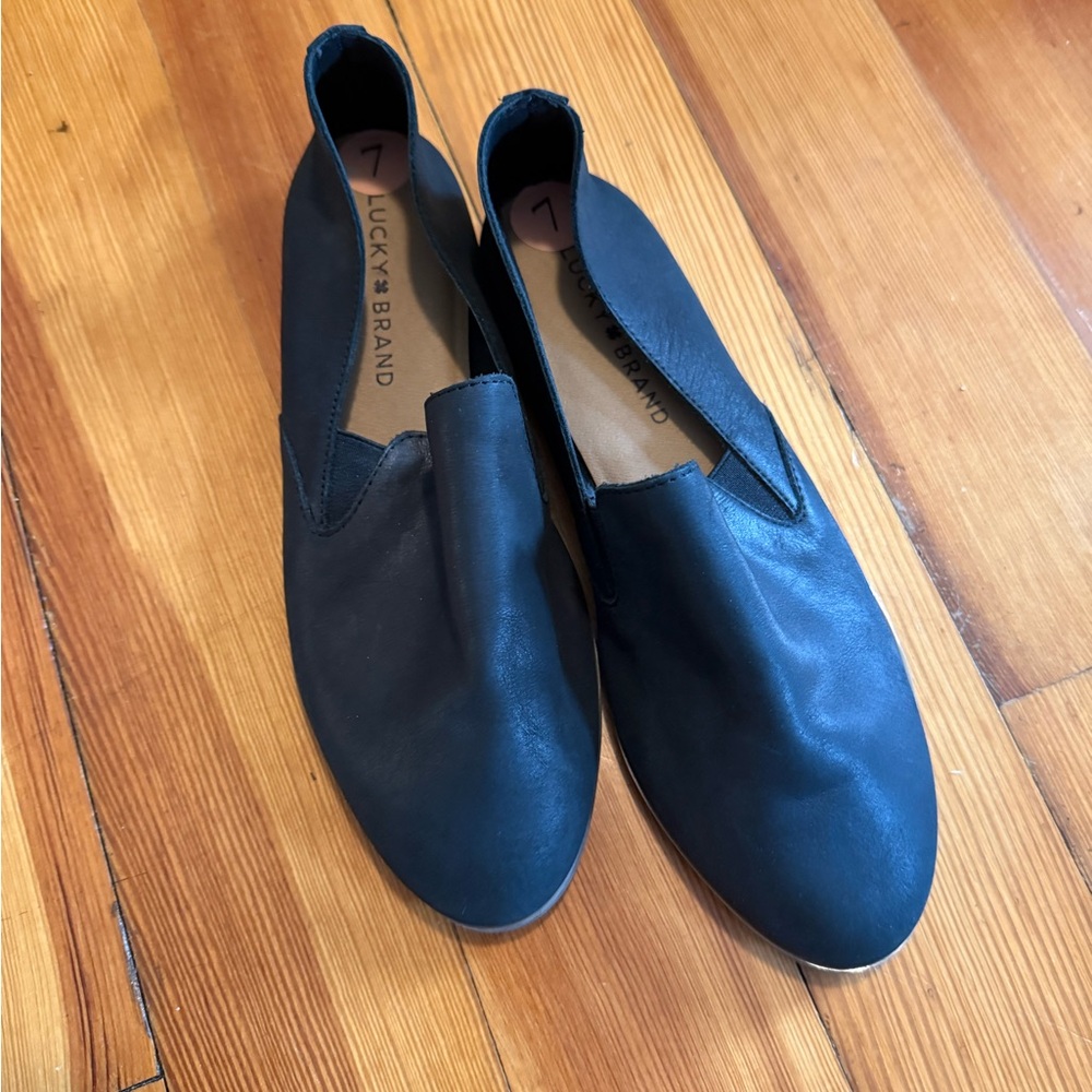 Lucky Brand Men's Dark Blue Slip-On Loafers